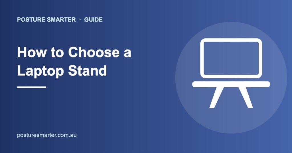 How to Choose a Laptop Stand – guide graphic
