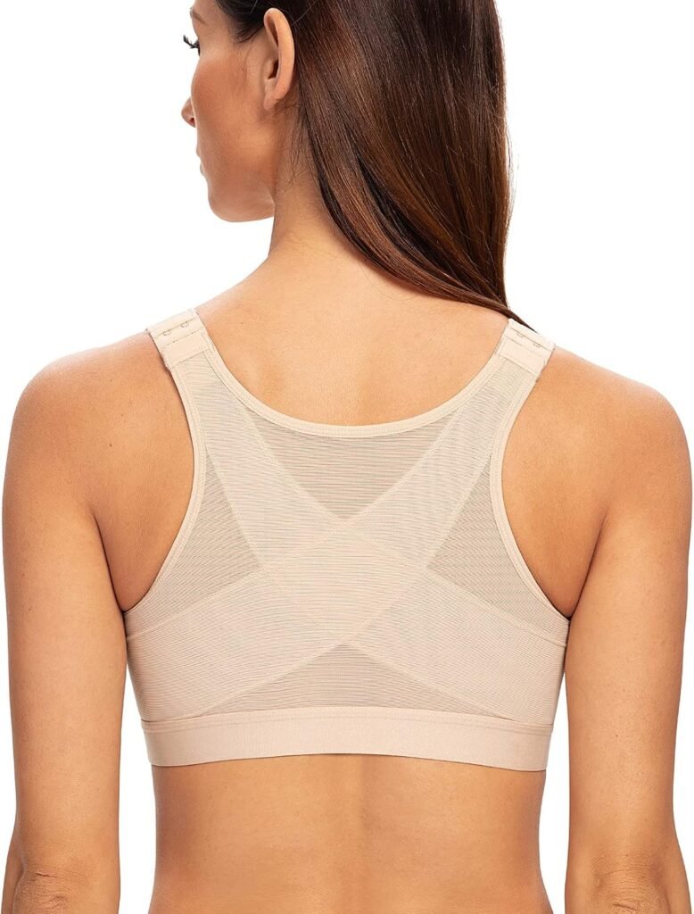MELENECA Front Closure Wirefree Posture Bra