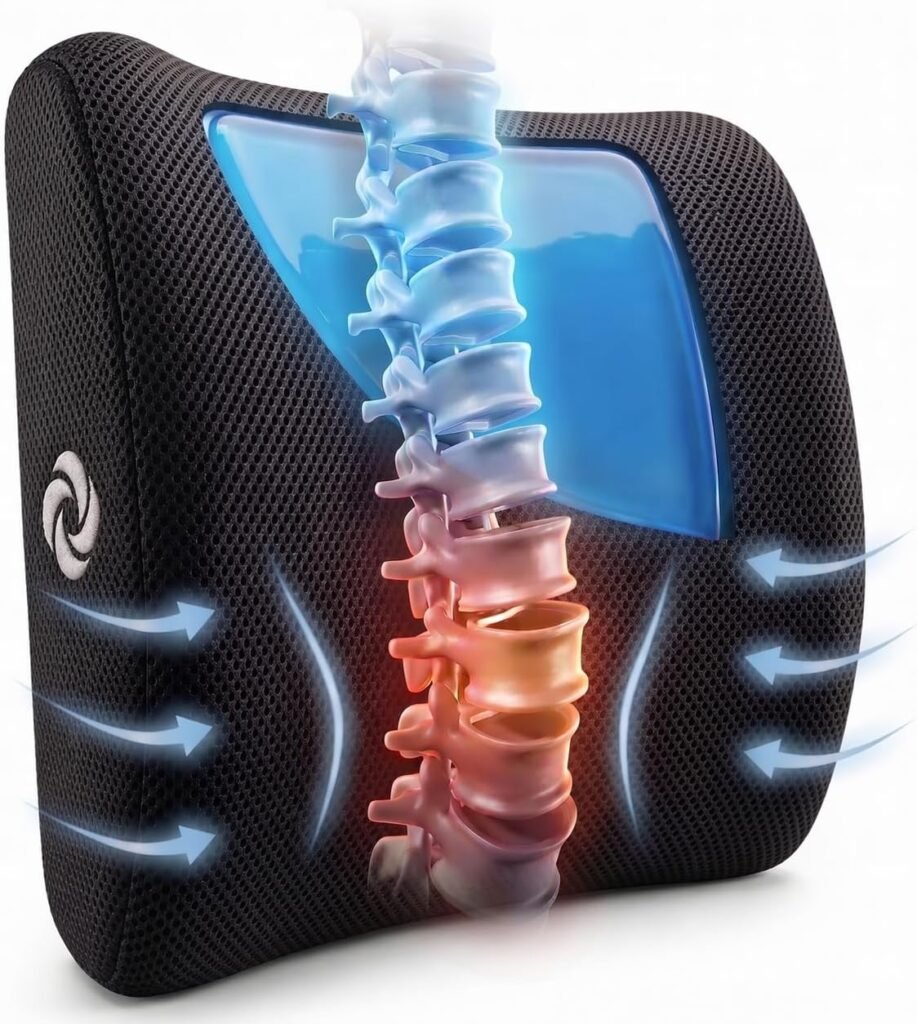 SAMSONITE Cooling Gel Lumbar Support Pillow product photo