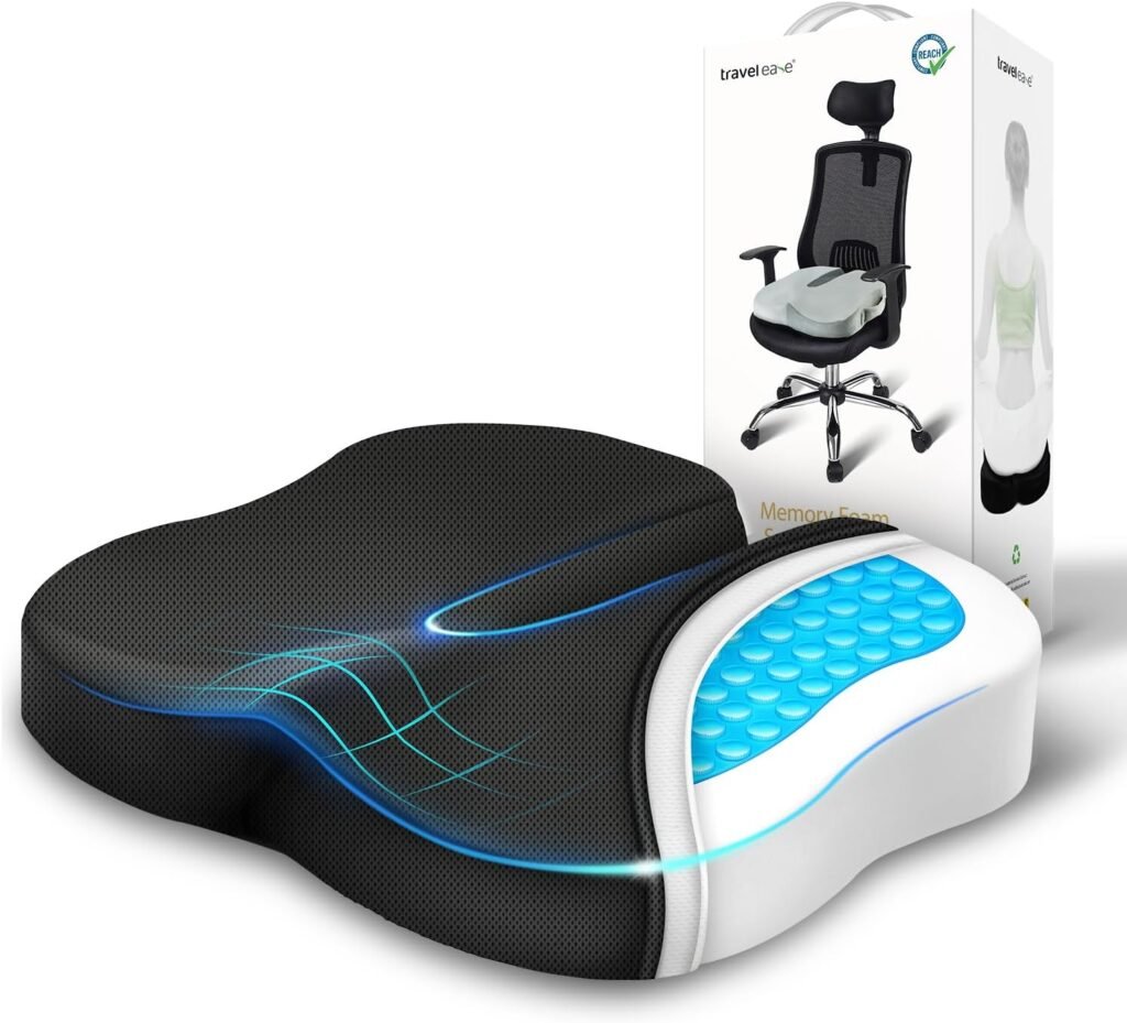TRAVEL EASE Gel Memory Foam Butterfly Seat Cushion product photo